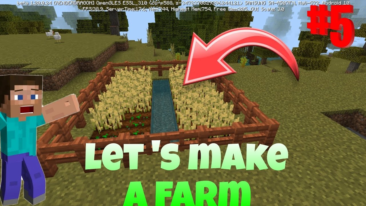 lets make a farm in minecraft survival episode part 5 - YouTube