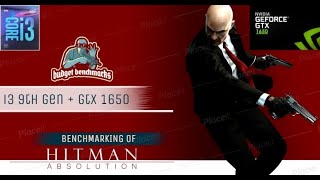 Geforce GTX 1650 - HITMAN ABSOLUTION - i3 9100f - 8gb ddr4 RAM - Hitman - BENCHMARK on ₹33k($465) PC