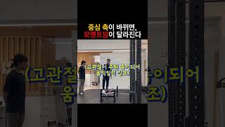 중심축이 바뀌면, 모멘트암이 달라진다 | 스쿼트, 데드리프트의 차이 #스쿼트 #데드리프트  #트레이너교육