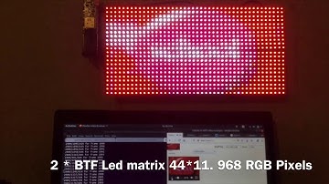 Esp32 receiving 968 RGB pixels of video