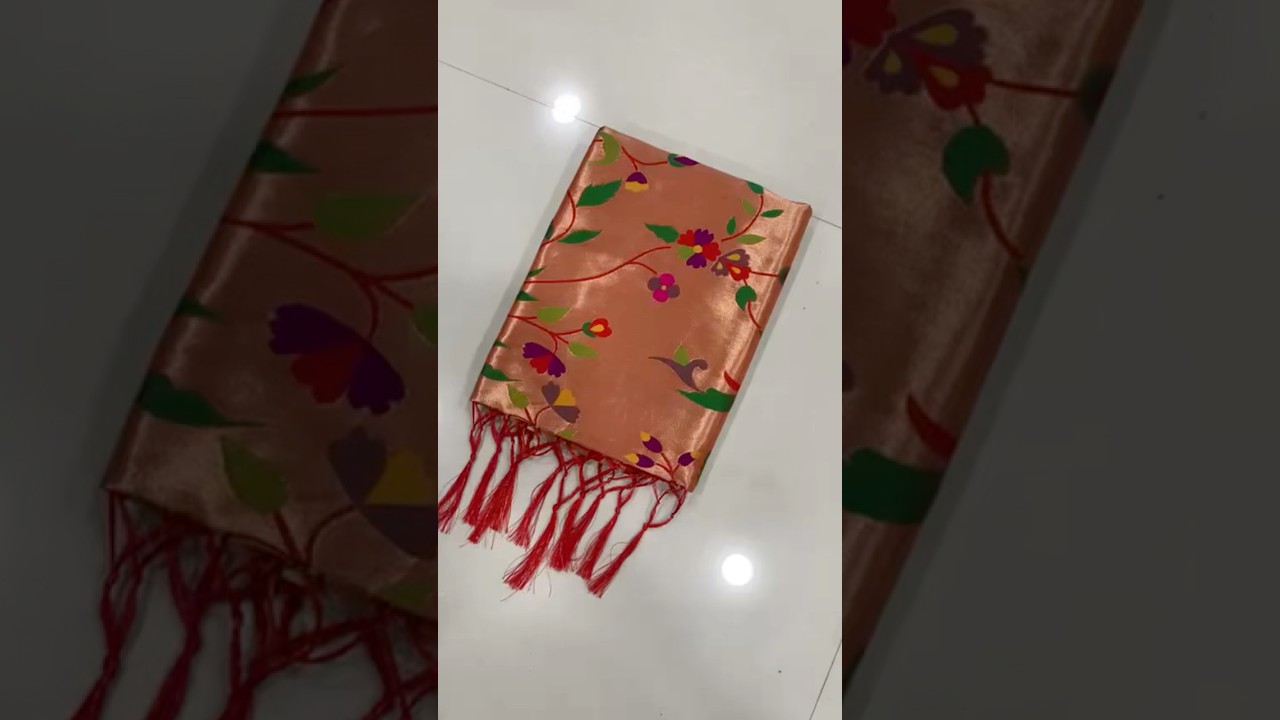 Pure Soft Kanchivaram Brocket Paithani Silk Saree