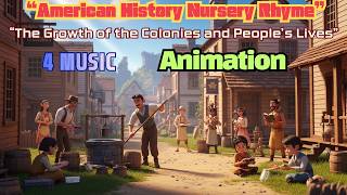 American History Kids Song – Colonial America, 13 Colonies & Daily Life for Kids, 4 song