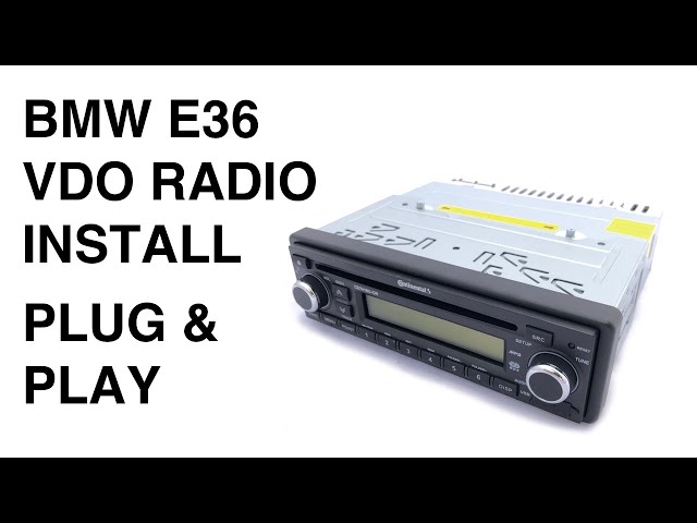 BMW E36 VDO Radio Installation (Plug & Play) 
