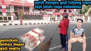 bikin SHOCK gaji tukang sapu di kampung ku Blitar Indonesia⁉️