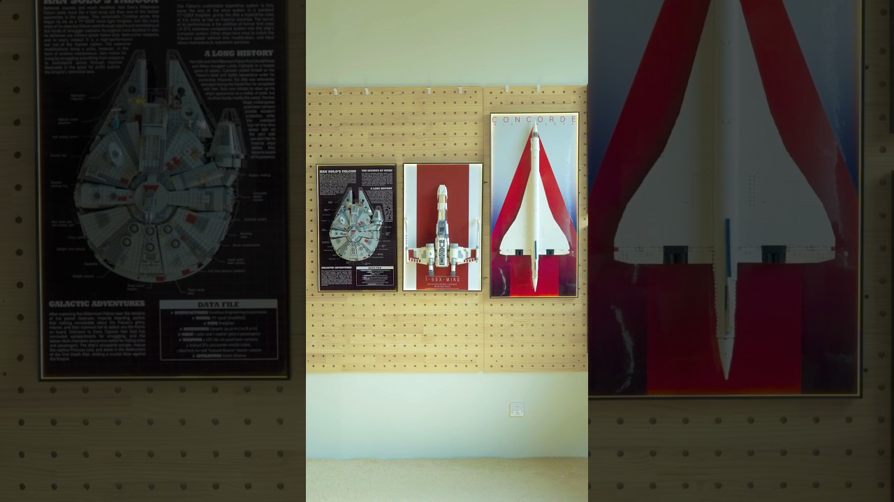 We designed a new frame for LEGO X-wing fighter 