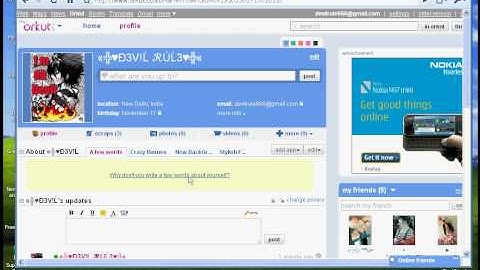 How to add pic in orkut about me
