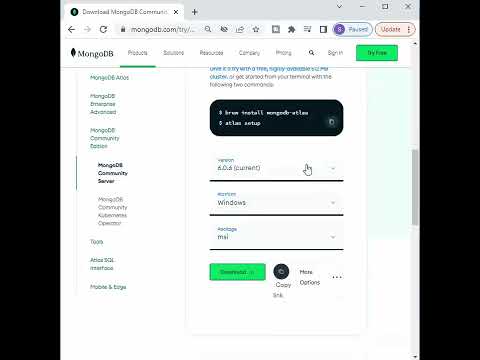 MongoDB. Download. Install as Service on Windows. #shorts