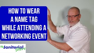 How to wear a name tag while attending a networking event