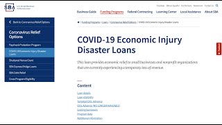 EIDL Grant and EIDL Loan Explained!