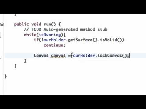 Android Application Development Tutorial   069   Locking and Unlocking a Canvas