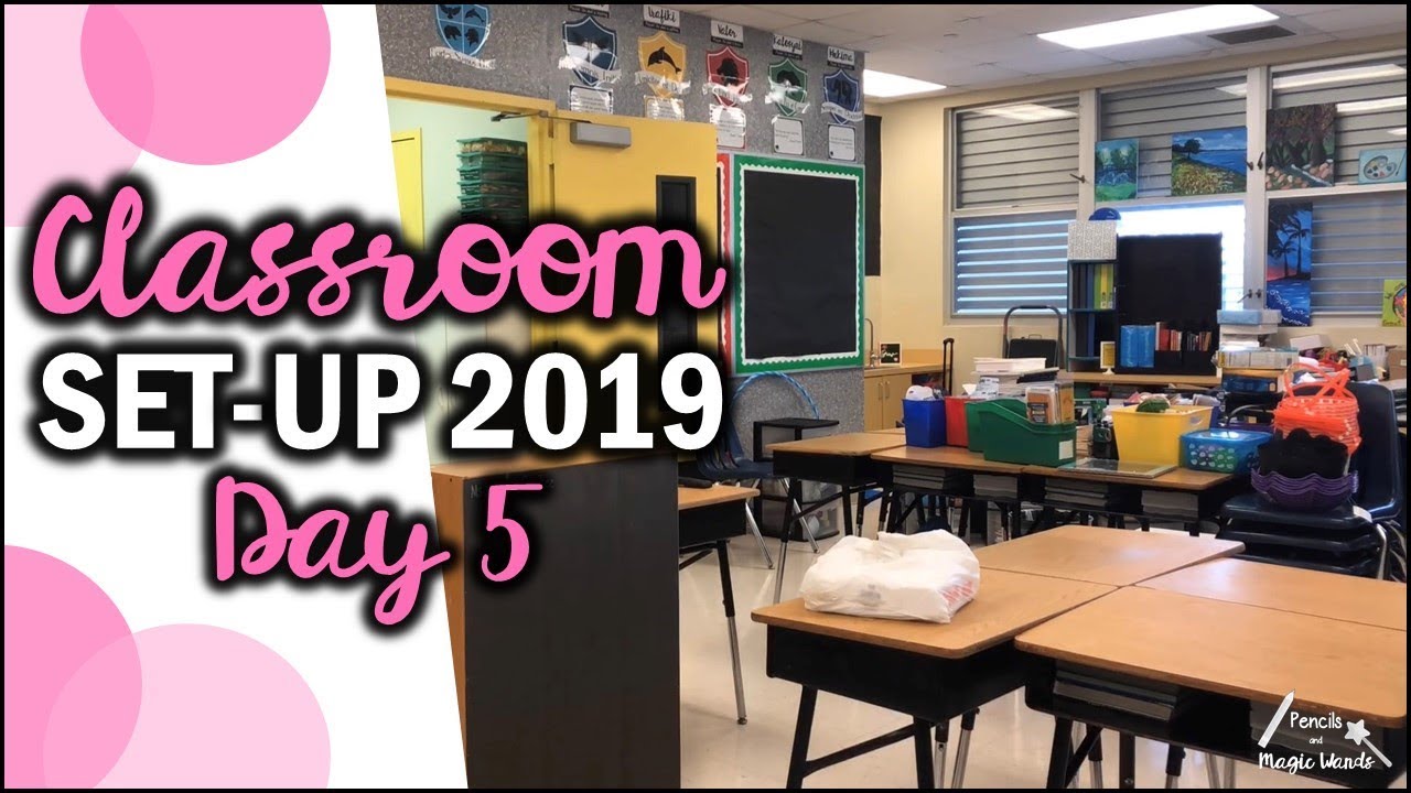 Classroom Set-Up 2019 Day 5 | Teacher Vlog S3 E5 - YouTube