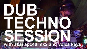 #dubtechno session with akai apc40 mk2, Korg Volca keys and Microkorg 20211207
