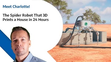 Meet Charlotte - The Spider Robot That 3D Prints a House in 24 Hours!