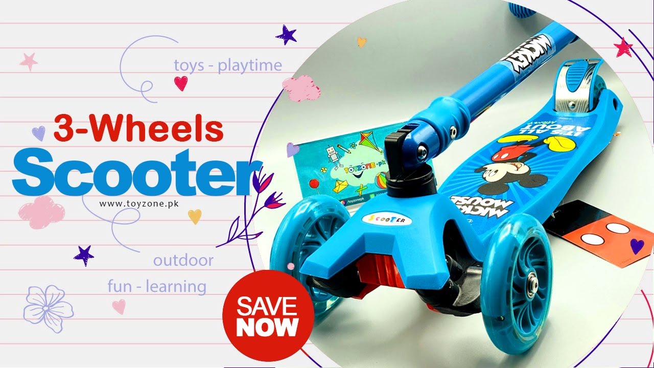 Toyzone.pk 3 Wheels Scooters YouTube