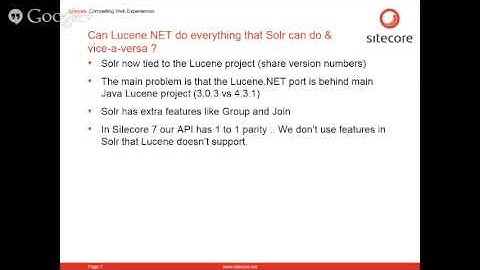 Inside Sitecore7 Session 4: Scaling with Solr