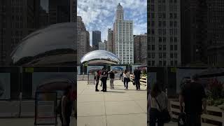 Look at the beauty Cloud Gate (the bean) يوميات_بناتي