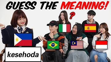 Can They Guess Filipino Words With Spanish Origins?? l Spain, Brazil, Italy, Indonesia, Malaysia