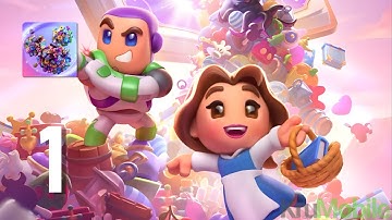 Disney Magic Match 3D - Gameplay Walkthrough Part 1 - Level 1 ~ 15 (Android, IOS)