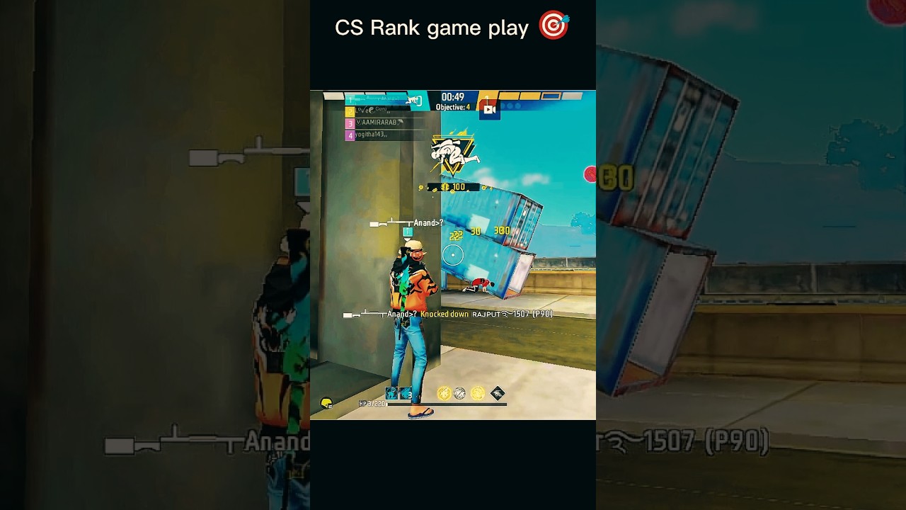 1vs4 clutch 💀 situation 📲 free fire 