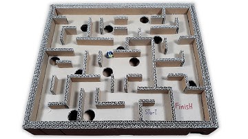 Make Board Game Marble Labyrinth from Cardboard