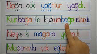 1. Sınıf Okuma Metinleri - Ğ Harfi (Ders 102)