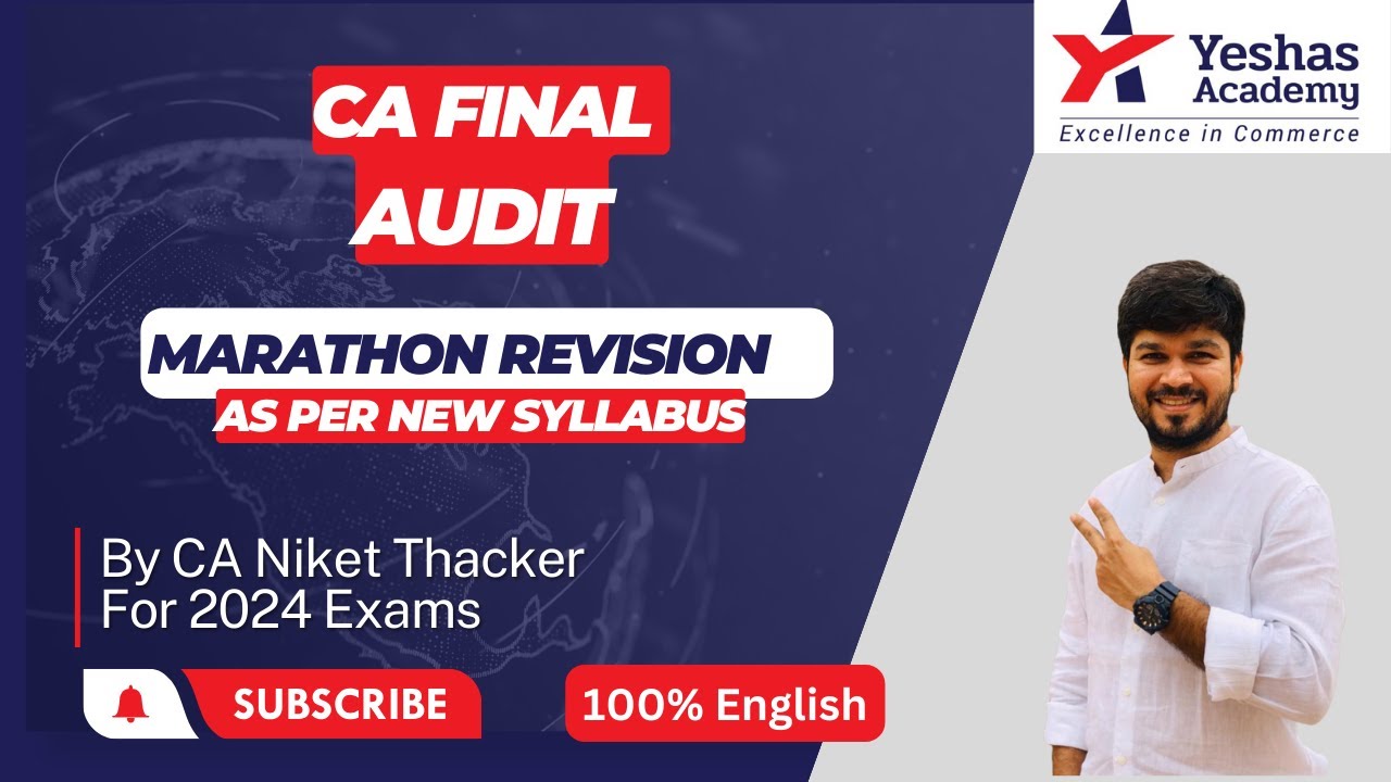 CA Final Audit | Marathon Revision | Part 1 | New Syllabus | CA Niket ...