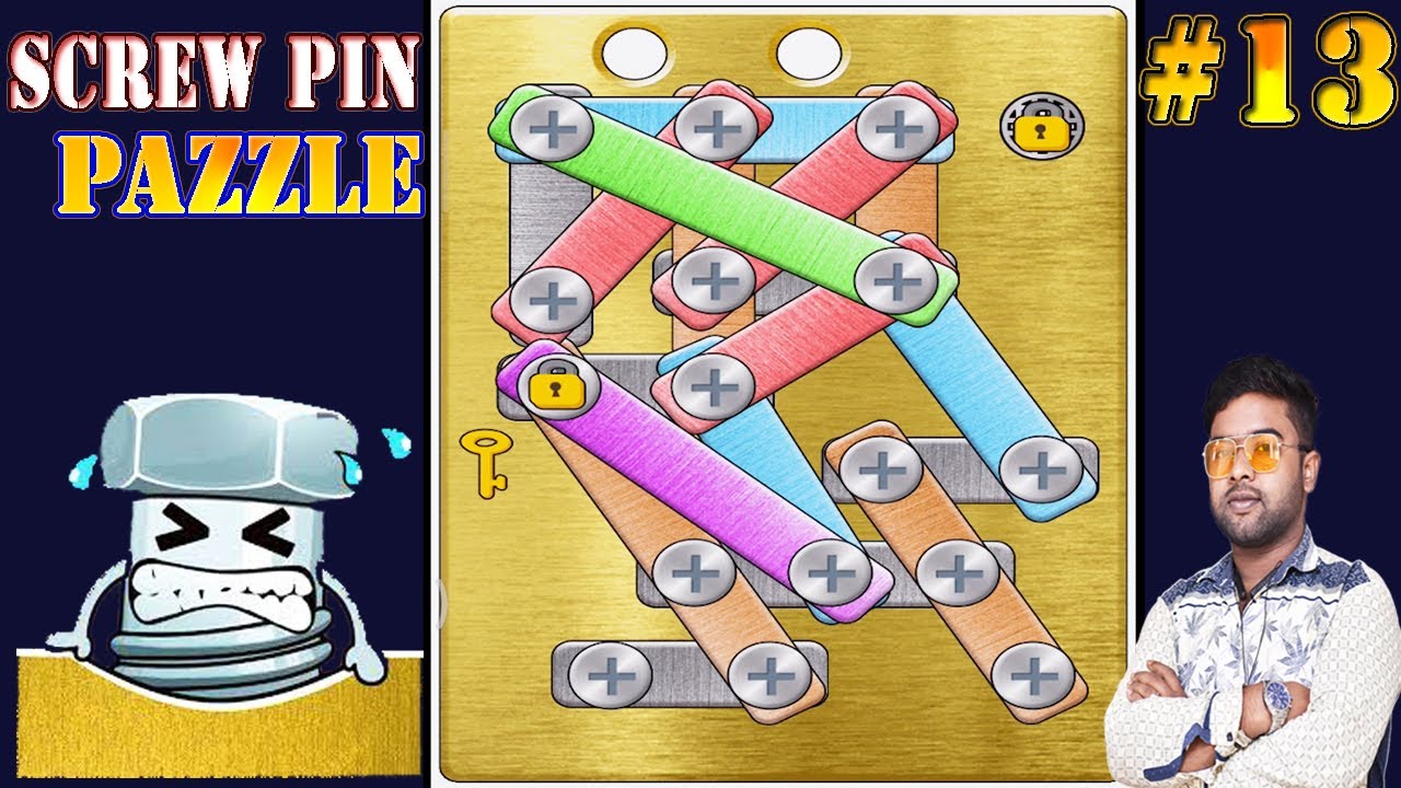 Screw Pin Puzzle gameplay level 13 unknown difficult spike || Screw Pin Puzzle #13