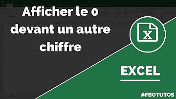 Comment garder le 0 devant les chiffres sur Excel ?