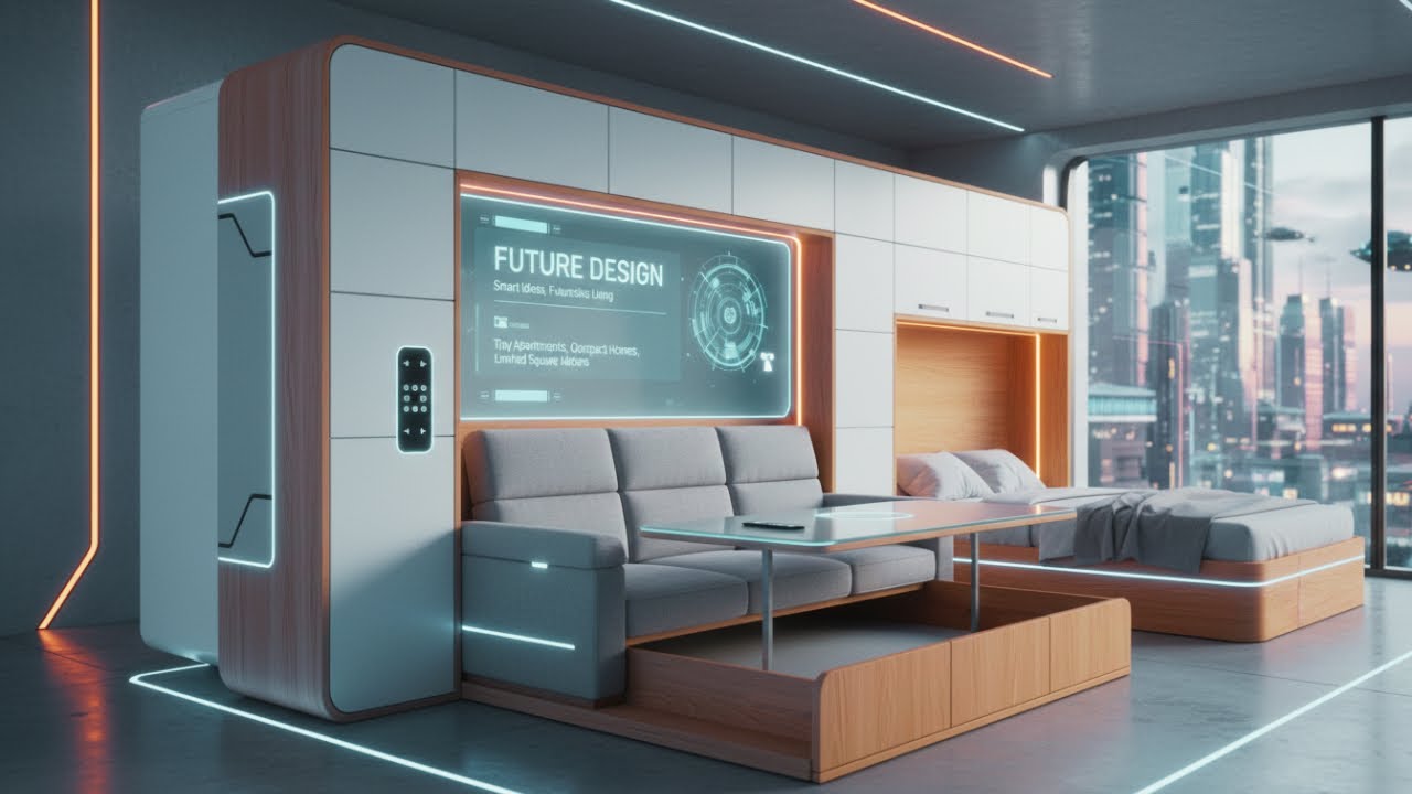 INGENIOUS Space Saving Smart Folding Furniture Designs - YouTube