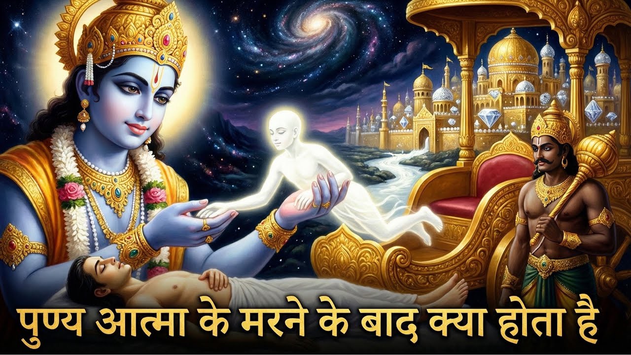 पुण्य आत्मा के मरने के बाद क्या होता है? What happens to a virtuous soul after death? lगरुड़ पुराण| 