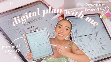 Digital Plan with Me for Beginners | Daily GoodNotes Planner!