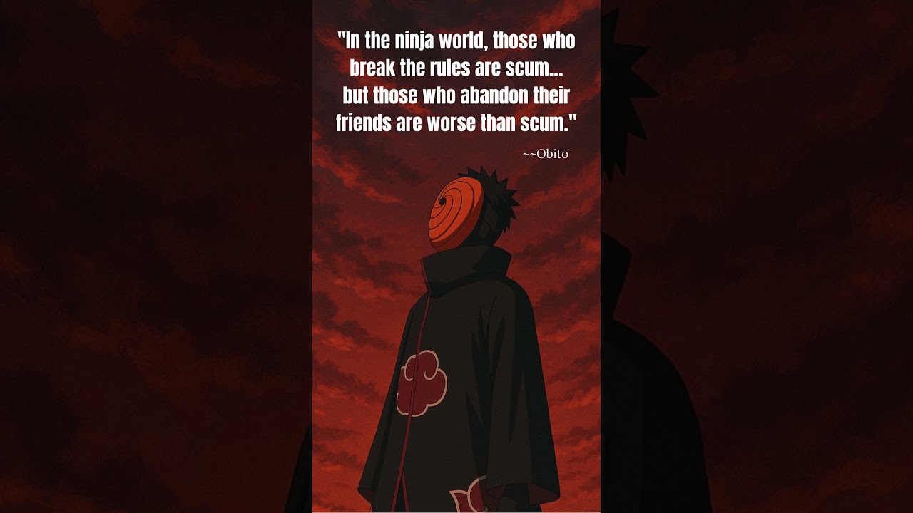 "Worse Than Scum...👁️ Obito’s Painful Truth | Naruto Shippuden 🍃