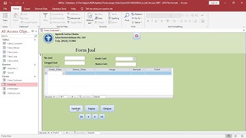 Subform untuk Tabel Detail Transaksi - Microsoft Access