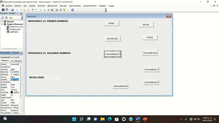 video de calculadora de macro visual Basic en Word