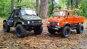 Тест-сравнение Axial SCX10 II UMG10 VS MST CMX Unimog 406