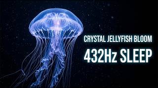 Crystal Jellyfish Bloom 4K 🌊 Deep Sea Drift for Sleep & Meditation | 432 Hz Ambient