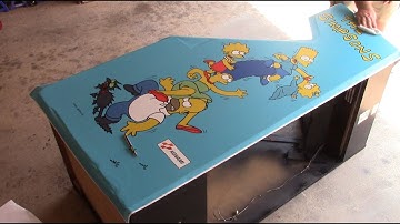 The Simpsons Arcade Machine Restoration - Part 4 - Cabinet Work Complete