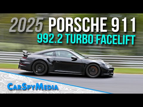 2025 Porsche 911 Turbo 992.2 Facelift Caught Testing At The Nürburgring With New Rear End