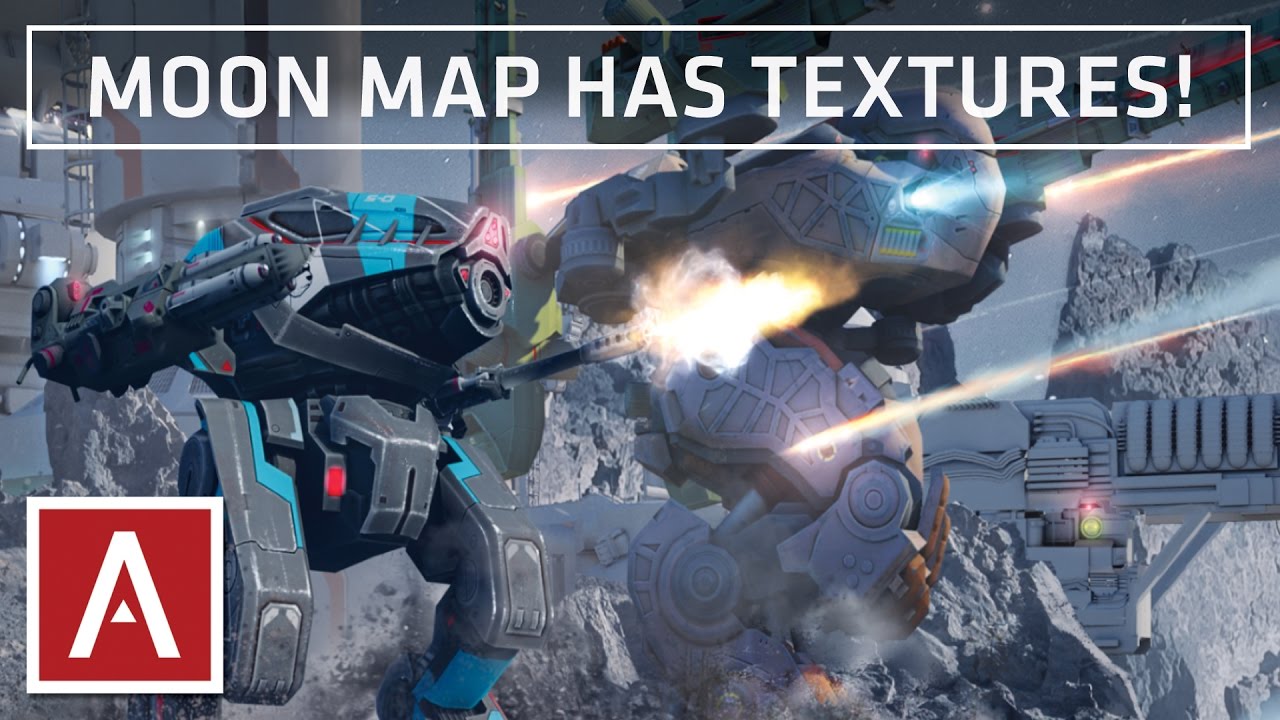 War Robots Test Server [2.9] - Moon Map Prototype with Textures - YouTube