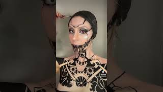 Robot makeup ASMR tutorial # #sfxartist #robot #asmr #makeuptutorial