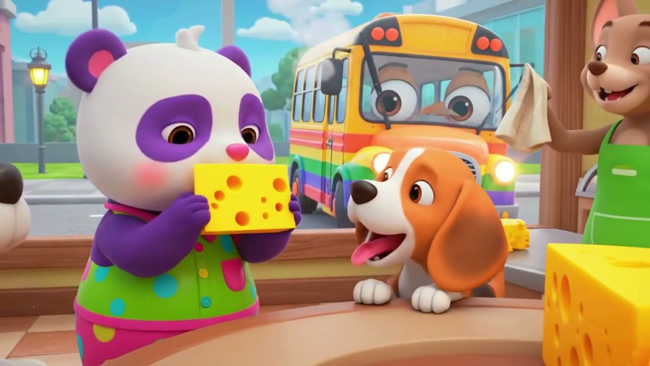 Wheels on the Bus Animal Journey | Cute Animals Sing a Fun Kids Nursery Rhyme