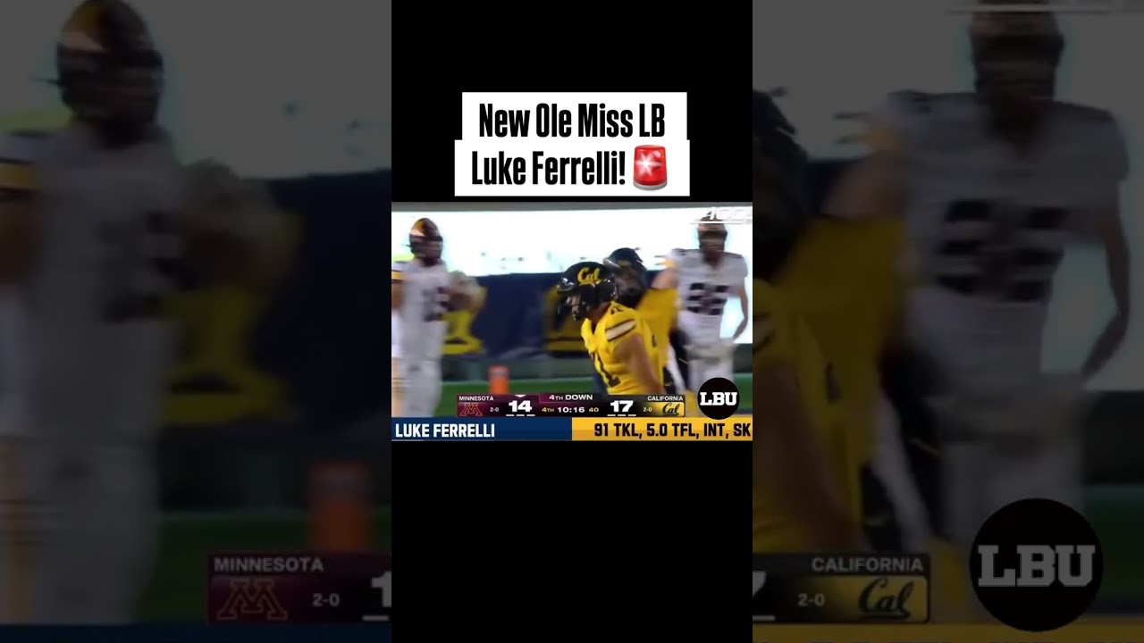 New Ole Miss LB Luke Ferrelli!!!🚨🚨🚨