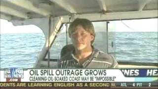 Fish Gasping For Air In The BP Gulf Oil Spill Waters- Marine Life Doomed