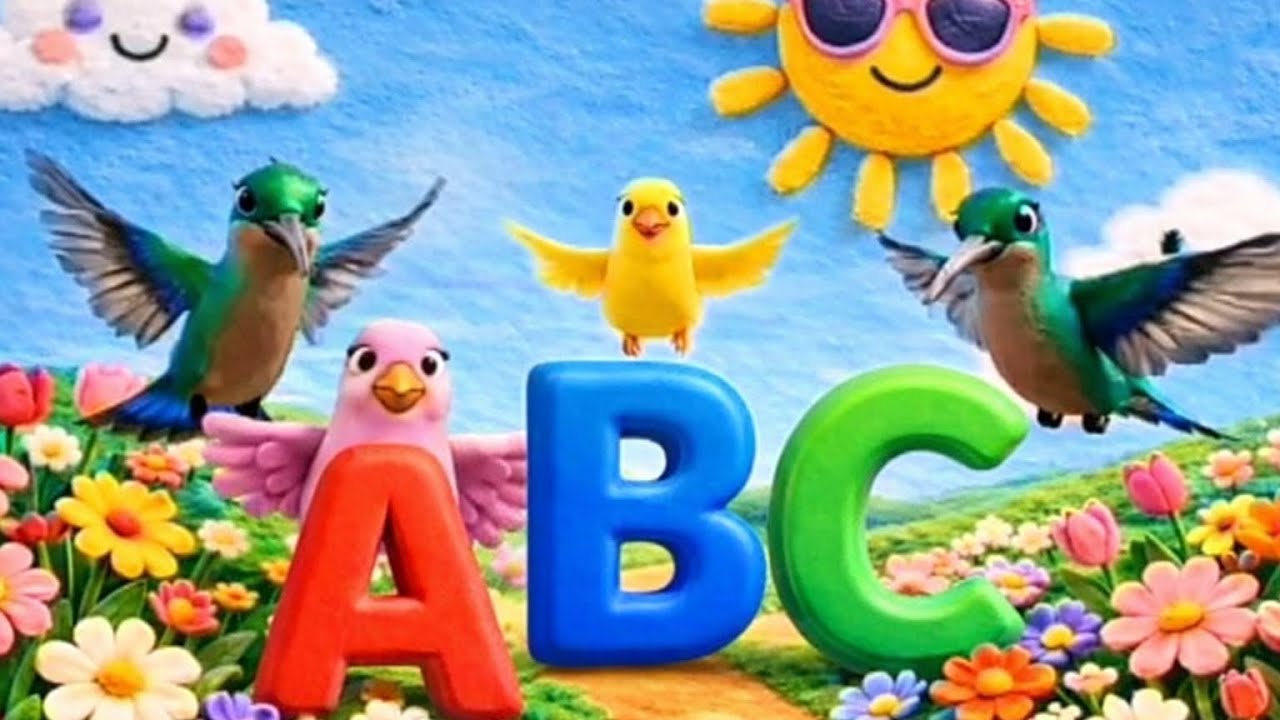 Fun ABC Learning for Toddlers 🐦 Learn Alphabet A to Z with Cute Birds | @AbcHappykids.channel