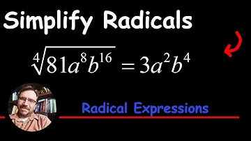 How to Simplify a Fourth Root Radical Expression (4th root)