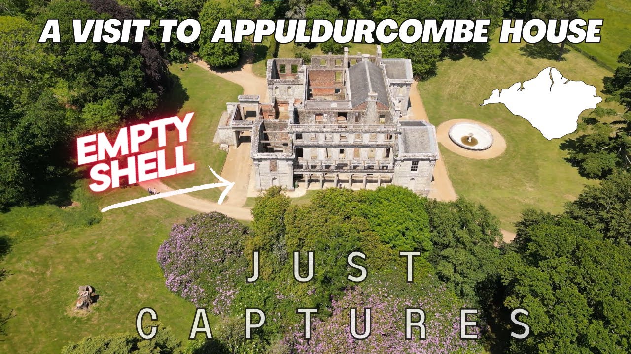 Abandoned Appuldurcombe house Walk around and fly over