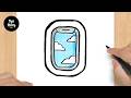 #988 How to Draw a Plane Window - Easy Drawing Tutorial