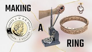 Making a Coin Ring from a Canadian Toonie 2 Dollar Coin