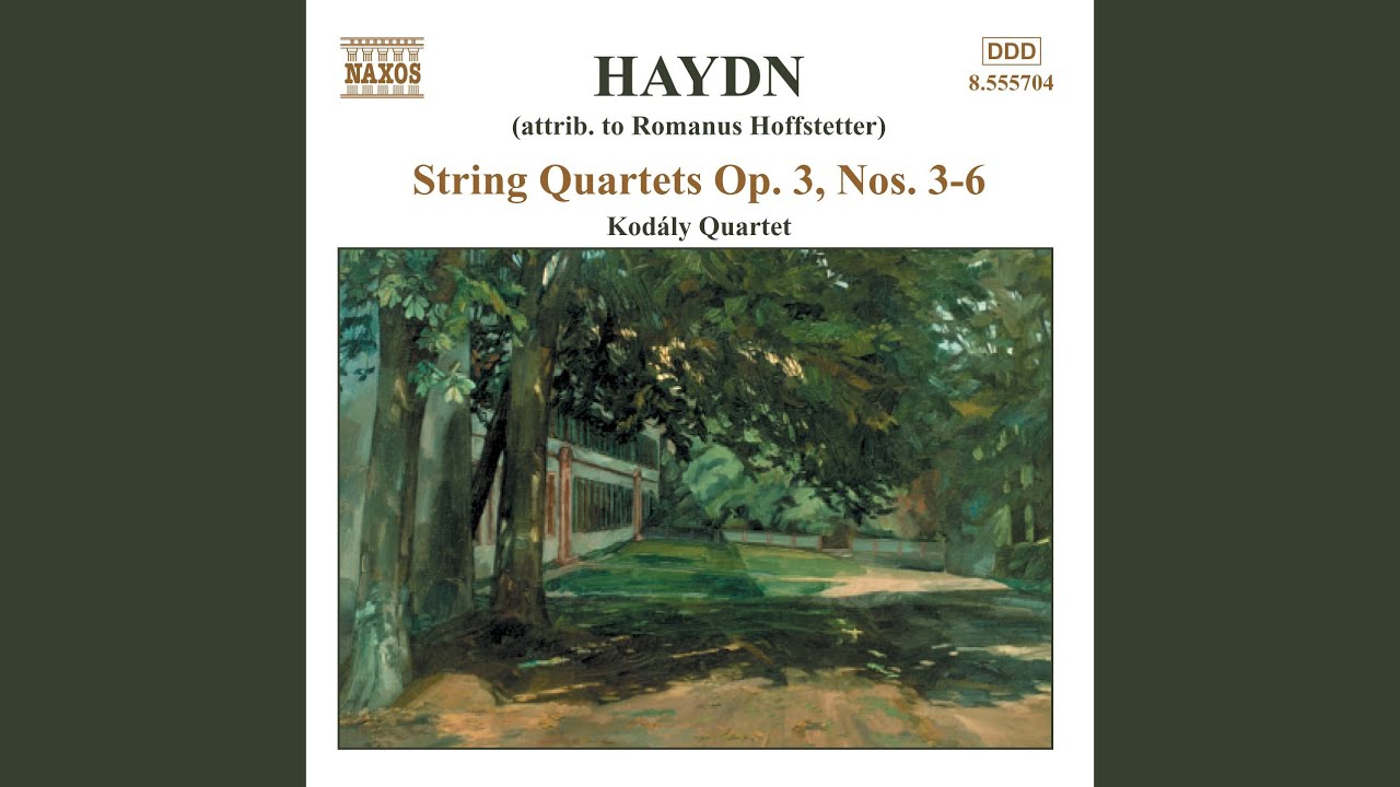 Watch String Quartet in A Major, Op. 3, No. 6, Hob.III:18 (attrib. to Hoffstetter) : IV. Scherzando on YouTube