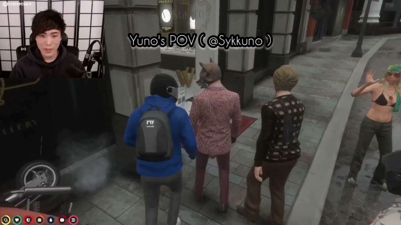 Spiderman?An Angel?It's Yuno THE hackerman,hacking for a random squad | Sykkuno's GTA NoPixel 3.0 RP
